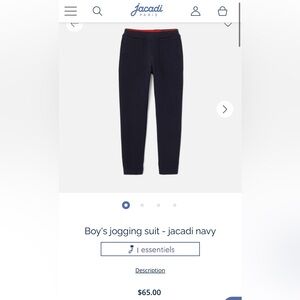 Jacadi Dark Blue Boys' Joggers